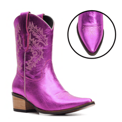 Bota Metal Pink - 11229pink - VIP WESTERN