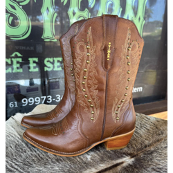 Bota Bico Fino Café - 11291 - VIP WESTERN