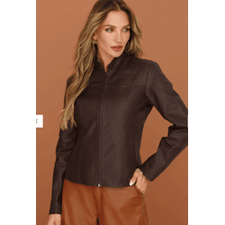 Jaqueta de Couro Marrom - 118marrom - VIP WESTERN