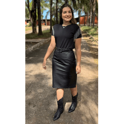 Saia Midi de Couro - 77 - VIP WESTERN