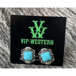Brinco Turquesa - B18 - VIP WESTERN