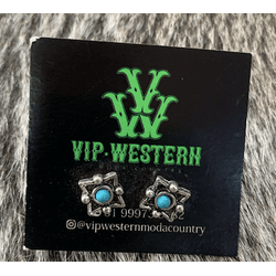 Brinco detalhe Azul - b43 - VIP WESTERN