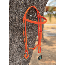 Cabeçada de Silicone Laranja - M20 - VIP WESTERN