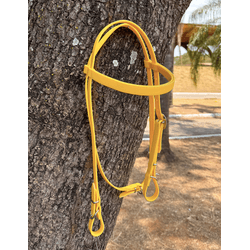 Cabeçada de Silicone Amarela - m16 - VIP WESTERN