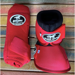 Kit Cloche e Caneleira Boots Horse Vermelho - 0135 - VIP WESTERN