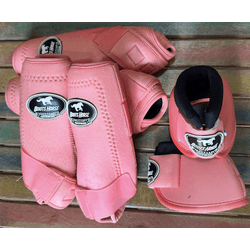 Kit Cloche e Caneleira Boots Horse Salmão - 10257 - VIP WESTERN