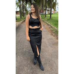 Saia Midi Resinada - 017708 - VIP WESTERN