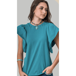 T-shirt Encanto Azul Miss Country - 3174azul - VIP WESTERN
