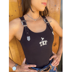Body Fivela Thankfield - Preto - 01347 - VIP WESTERN