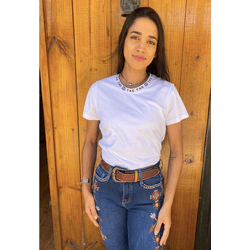 T-shirt Custom TXC Branca - 50409-1 - VIP WESTERN