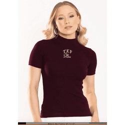 Blusa Canelada Thankfield - Vinho - 01293 - VIP WESTERN