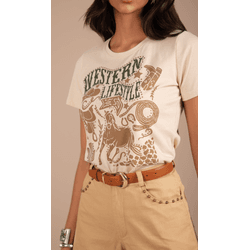 T-shirt Western - Moon Horse - 10378 - VIP WESTERN