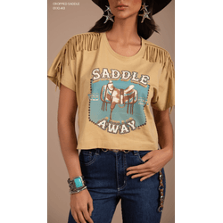 Cropped Saddle - Moon Horse - 10413 - VIP WESTERN