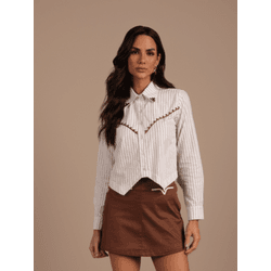Camisa Cropped Millie - Moon Horse - 10406 - VIP WESTERN