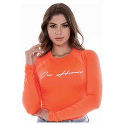 Blusa Uv Ox Horns - Laranja - 7504 - VIP WESTERN