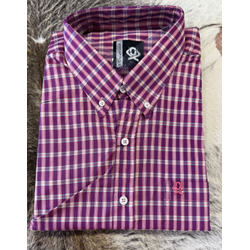 Camisa Manga Curta Ox Horns - 9096 - VIP WESTERN