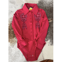 Body Infantil Camile West Dust - Vermelho - BD2988 - VIP WESTERN