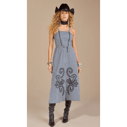 Vestido Midi Vichy Chris - Moon Horse - 11459 - VIP WESTERN