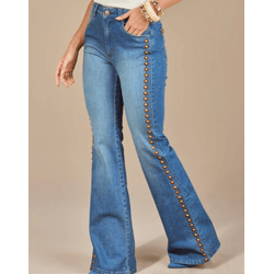 Calcas Jeans Tachas- Moon Horse - 03152 - VIP WESTERN