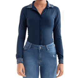 Body Camily Azul Marinho West Dust - BD28036AZUL - VIP WESTERN