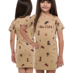 Vestido Infantil Ox Horns - Nude - 5252 - VIP WESTERN