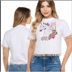 Cropped Ox Horns - Branco - 6457 - VIP WESTERN