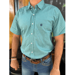 Camisa Manga Curta Ox Horns - 9085 - VIP WESTERN