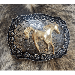 Fivela Cavalo Dourada - FC12 - VIP WESTERN