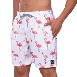 Short Masculino Flamingos Moda Praia ou Academia W... - W2 STORE