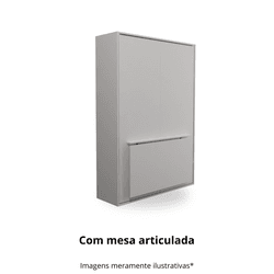 Cama Casal Linha Prime com Mesa Articulada - WallBedbrasil