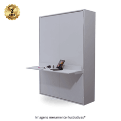 Cama Casal Linha Prime com Escrivaninha - WallBedbrasil