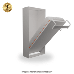 Cama Solteiro Vertical Linha Prime Com Movel - WallBedbrasil