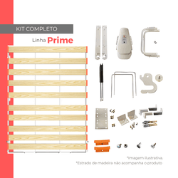 Kit Ferragens Casal Vertical Linha Prime - SH - WallBedbrasil