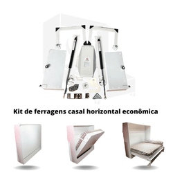 Kit Ferragens Casal Horizontal Linha Econômica - WallBedbrasil