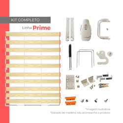 Kit Ferragens Queen Vertical Linha Prime - SH - WallBedbrasil