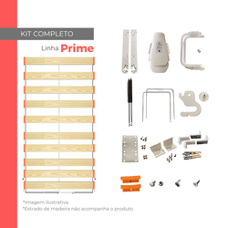 Kit Ferragens Solteiro Vertical Linha Prime - WallBedbrasil