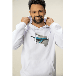 Moletom Baleia Jubarte Branco - 99 - We Are Planet 