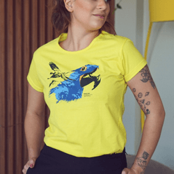 Camiseta Feminina Amarela - Coleção Pantanal - 26 - We Are Planet 