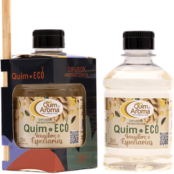 Difusor de Ambiente Quim Eco Gengibre e Especiaria... - QUIM - AROMA