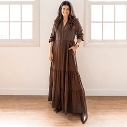 Vestido Feminino Longo - Mar... - XICA STORE