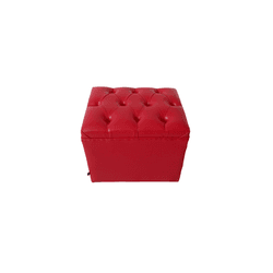 puff retrô chesterfield capitonê VERMELHO - puff r... - YASBELLY