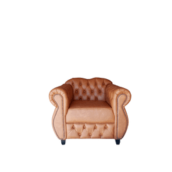 Poltrona Chesterfield Conde 1,00Marrom Caramelo Ya... - YASBELLY
