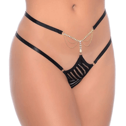 CALCINHA JÓIA RARA PRETA - 01941 - YESSEXSHOP