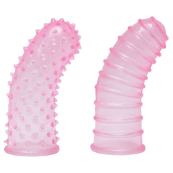 CAPA DE DEDO PONTO G DUAS UNIDADES ROSA - 00831 - YESSEXSHOP