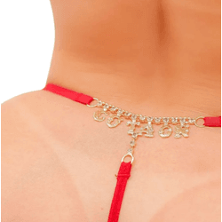 CALCINHA FIO STRASS CU TA ON - 01923 - YESSEXSHOP