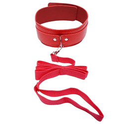 COLEIRA COM GUIA RED - 01994 - YESSEXSHOP
