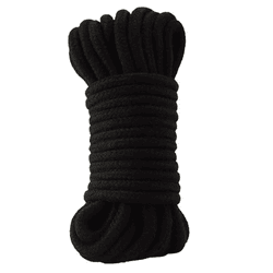 CORDA ERÓTICA PRETA DE 5 METROS - 00571 - YESSEXSHOP