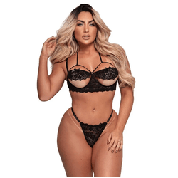 CONJUNTO SEU PRESENTE SURPRESA BLACK - 03074 - YESSEXSHOP