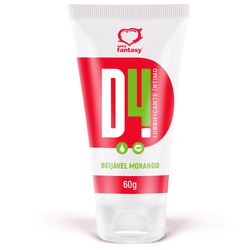 D4 LUBRIFICANTE BEIJÁVEL DE MORANGO - 00248 - YESSEXSHOP
