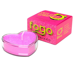 VELA FOGO DA PAIXÃO SABOR CHICLETE - 00490 - YESSEXSHOP